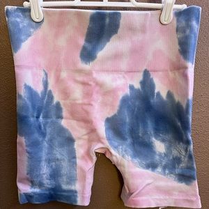 TIE DYE BIKE SHORTS
